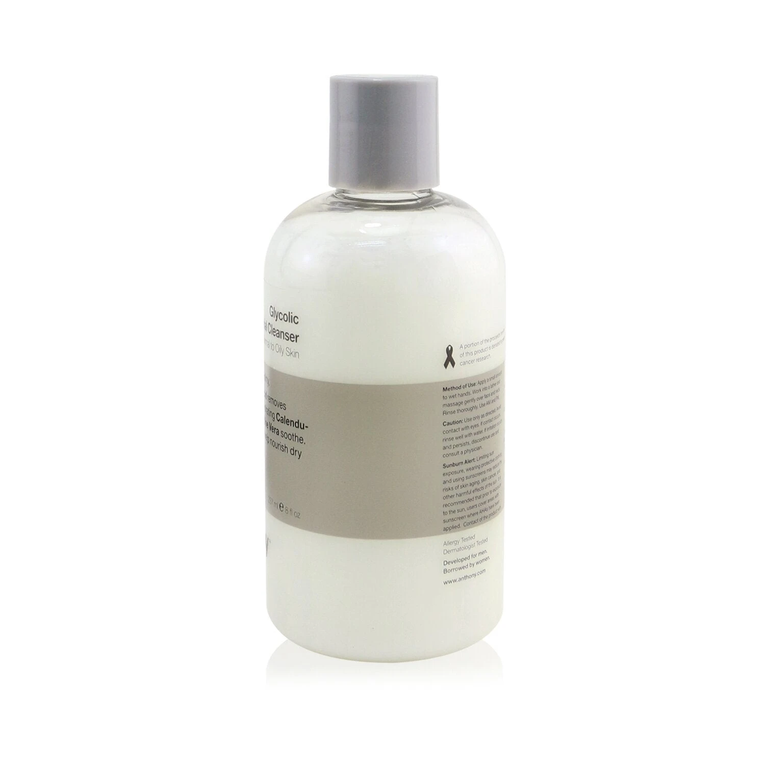 Anthony Logistics For Men Glycolic Facial Cleanser - For Normal/ Oily Skin 237ml/8oz 2 Anthony Logistics For Men Glycolic Facial Cleanser - For Normal/ Oily Skin 237ml/8oz - Image 2