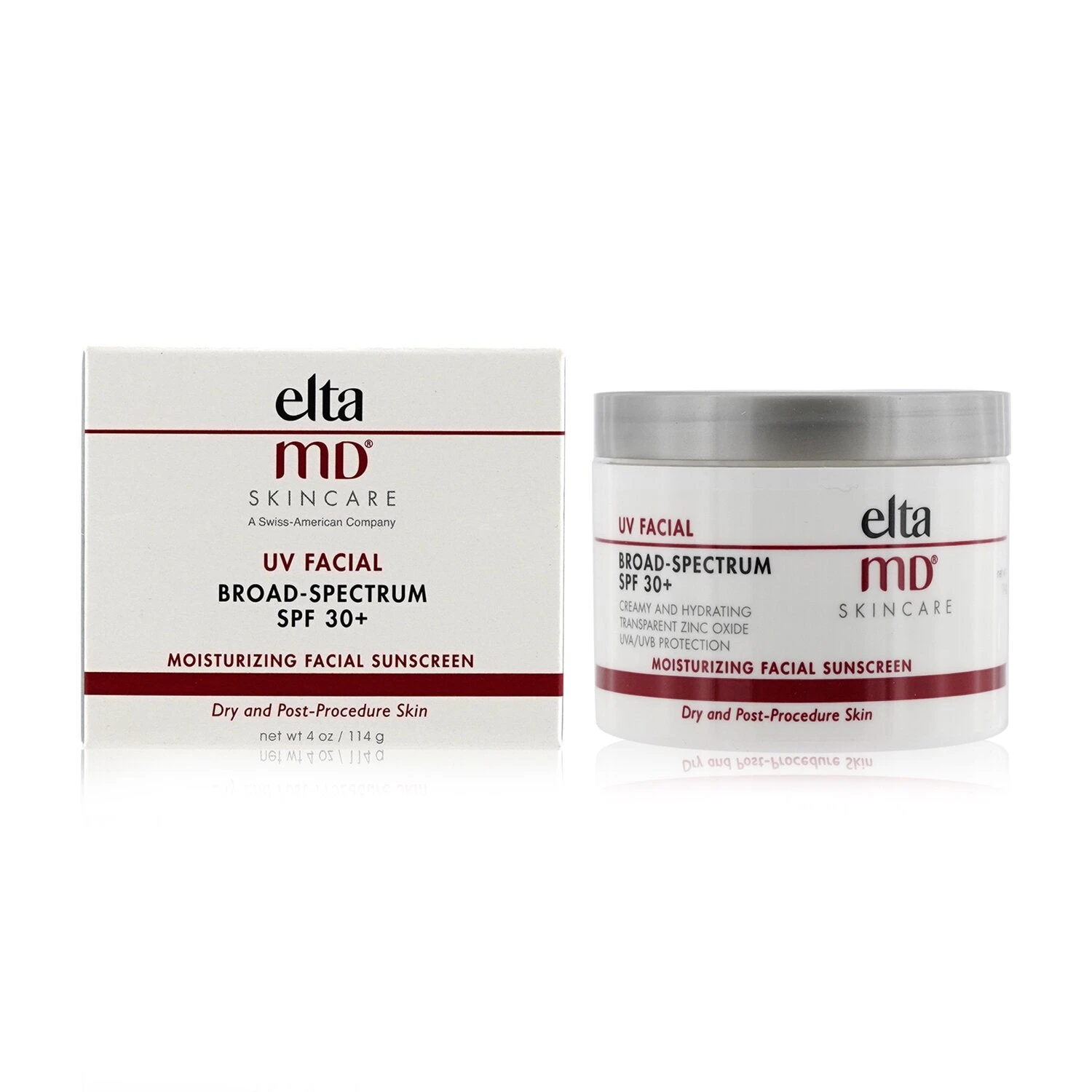 EltaMD UV Facial Moisturizing Facial Sunscreen SPF 30 - For Dry & Post Procedure Skin 114g/4oz 2 EltaMD UV Facial Moisturizing Facial Sunscreen SPF 30 - For Dry & Post Procedure Skin 114g/4oz - Image 2