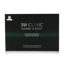 3W Clinic Homme Classic - Moisturizing Freshness Essential Skin Care Set: Essential Skin 150ml+30ml + Essential Lotion 150ml+30ml 4pcs -Lumellea Sales Store 22826143514 2