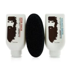 Billy Jealousy Beard Envy Kit: Beard Wash 88ml + Beard Control 88ml + Brush 1pcs (Box Slightly Damaged) 3pcs