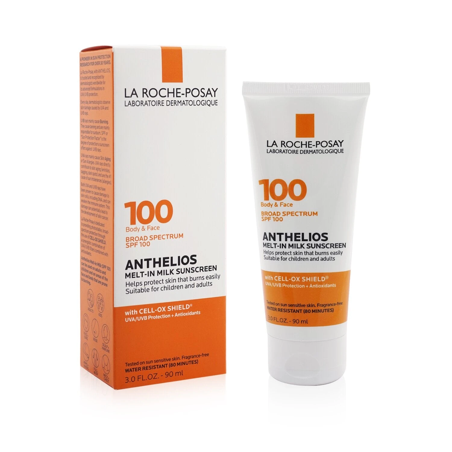 LA ROCHE-POSAY La Roche Posay Anthelios Melt-In Milk Sunscreen SPF 100 90ml/3oz 2 LA ROCHE-POSAY La Roche Posay Anthelios Melt-In Milk Sunscreen SPF 100 90ml/3oz - Image 2