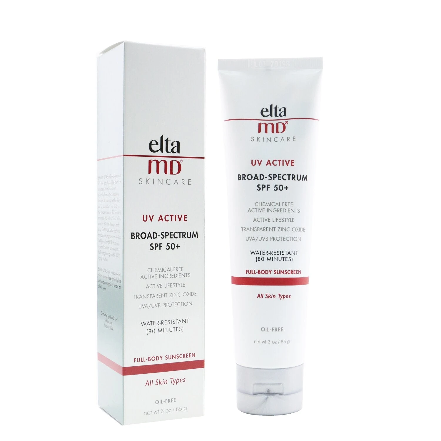 EltaMD UV Active Water-Resistant Full-Body Sunscreen SPF 50 (Exp. Date: 04/2022) 85g/3oz 2 EltaMD UV Active Water-Resistant Full-Body Sunscreen SPF 50 (Exp. Date: 04/2022) 85g/3oz - Image 2