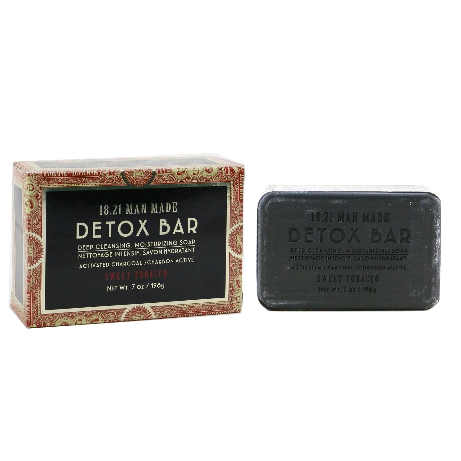 18.21 Man Made Detox Bar - Deep Cleansing, Moisturizing Soap - # Sweet Tobacco 198g/7oz 2 18.21 Man Made Detox Bar - Deep Cleansing, Moisturizing Soap - # Sweet Tobacco 198g/7oz - Image 2
