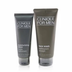 Clinique Men Cleanser + Hydrate 2-Pieces Set: Face Wash 200ml + Moisturizing Lotion 100ml 2pcs