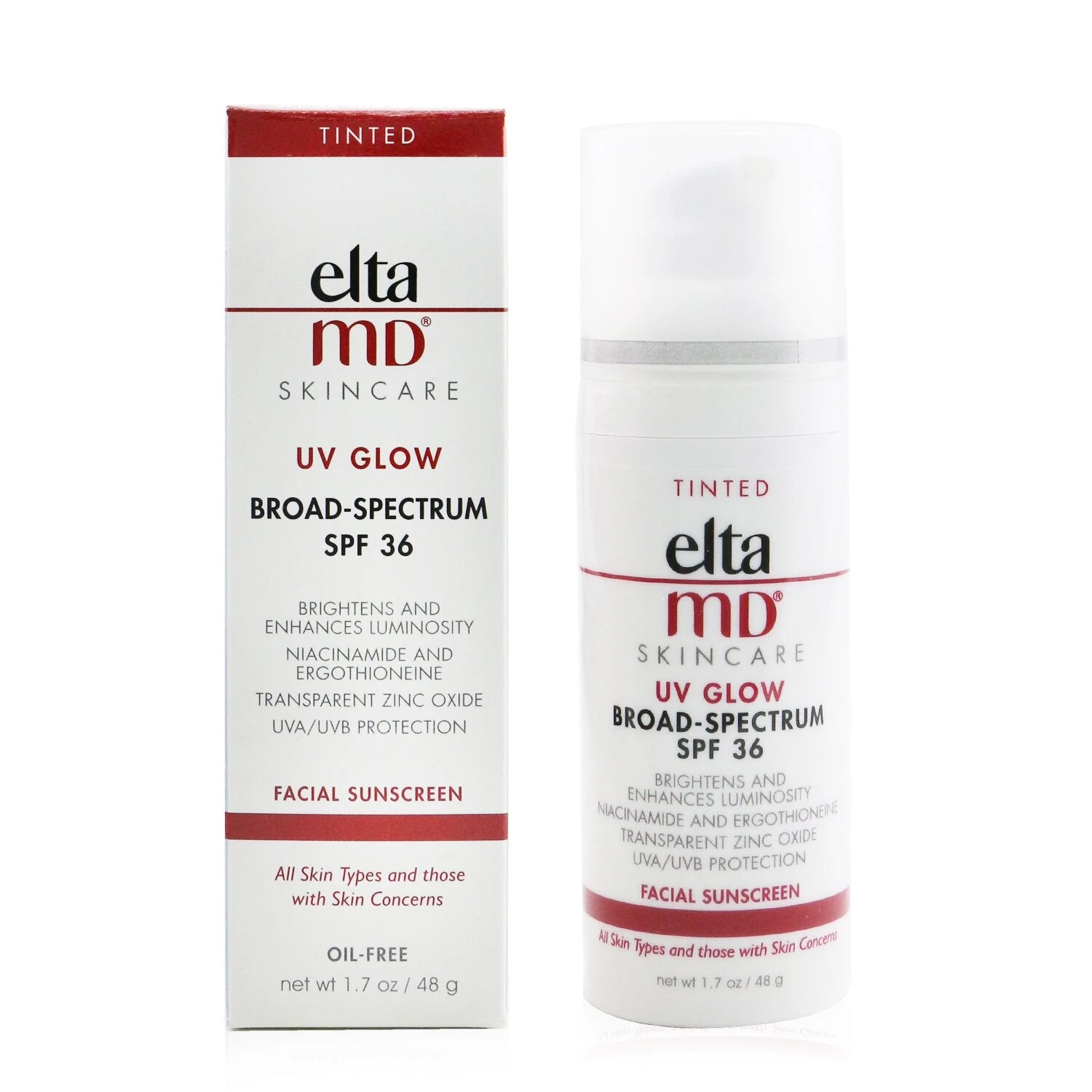 EltaMD UV Glow Facial Sunscreen SPF 36 - Tinted 48g/1.7oz 2 EltaMD UV Glow Facial Sunscreen SPF 36 - Tinted 48g/1.7oz - Image 2