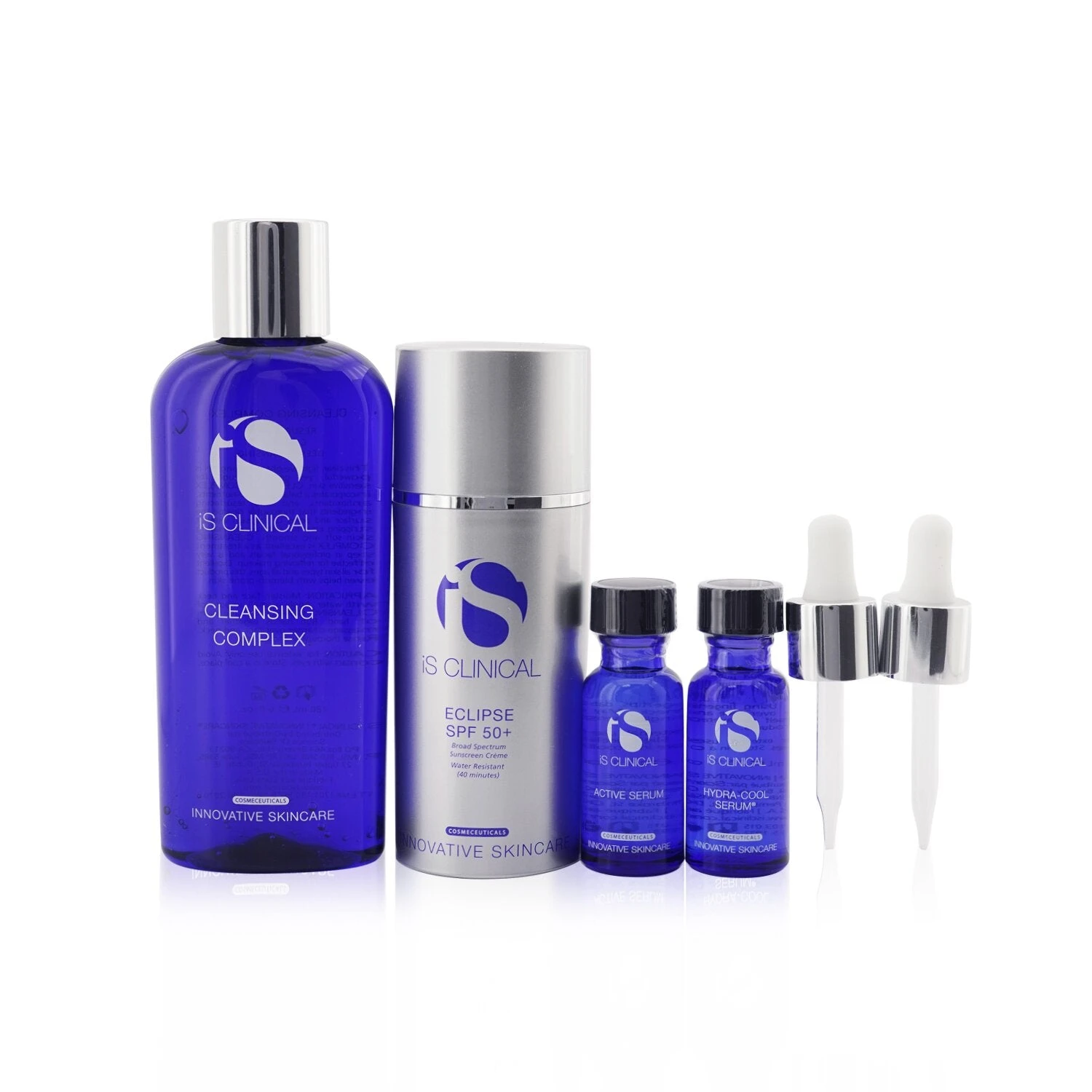 IS Clinical Pure Clarity Collection: Cleansing Complex 180ml + Active Serum 15ml + Hydra-Cool Serum 15ml + Eclipse SPF 50 Sunscreen Cream 100g 4pcs 1 IS Clinical Pure Clarity Collection: Cleansing Complex 180ml + Active Serum 15ml + Hydra-Cool Serum 15ml + Eclipse SPF 50 Sunscreen Cream 100g 4pcs