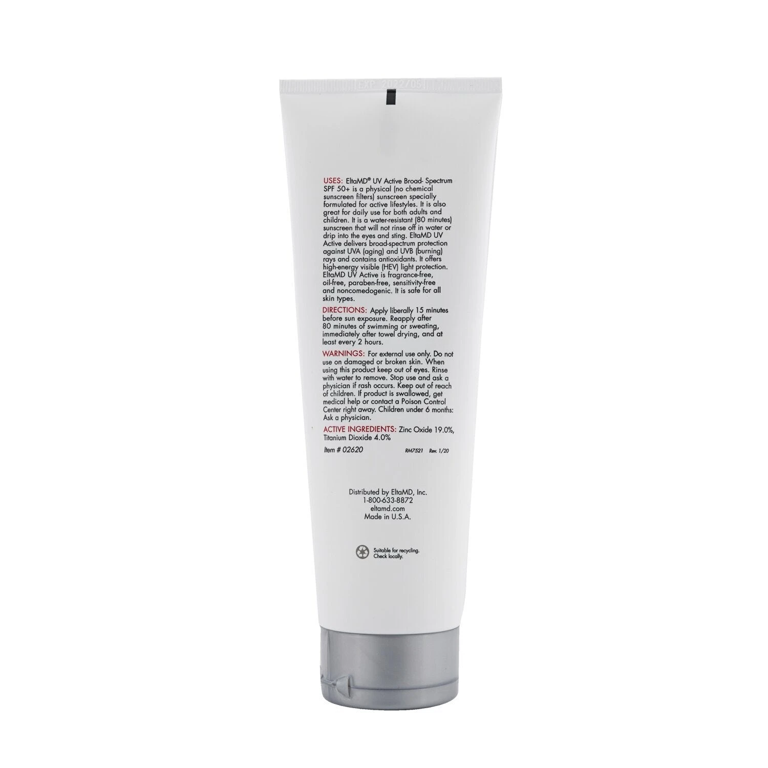 EltaMD UV Active Water-Resistant Full-Body Sunscreen SPF 50 (Exp. Date: 09/2022) 226g/8oz 3 EltaMD UV Active Water-Resistant Full-Body Sunscreen SPF 50 (Exp. Date: 09/2022) 226g/8oz - Image 3
