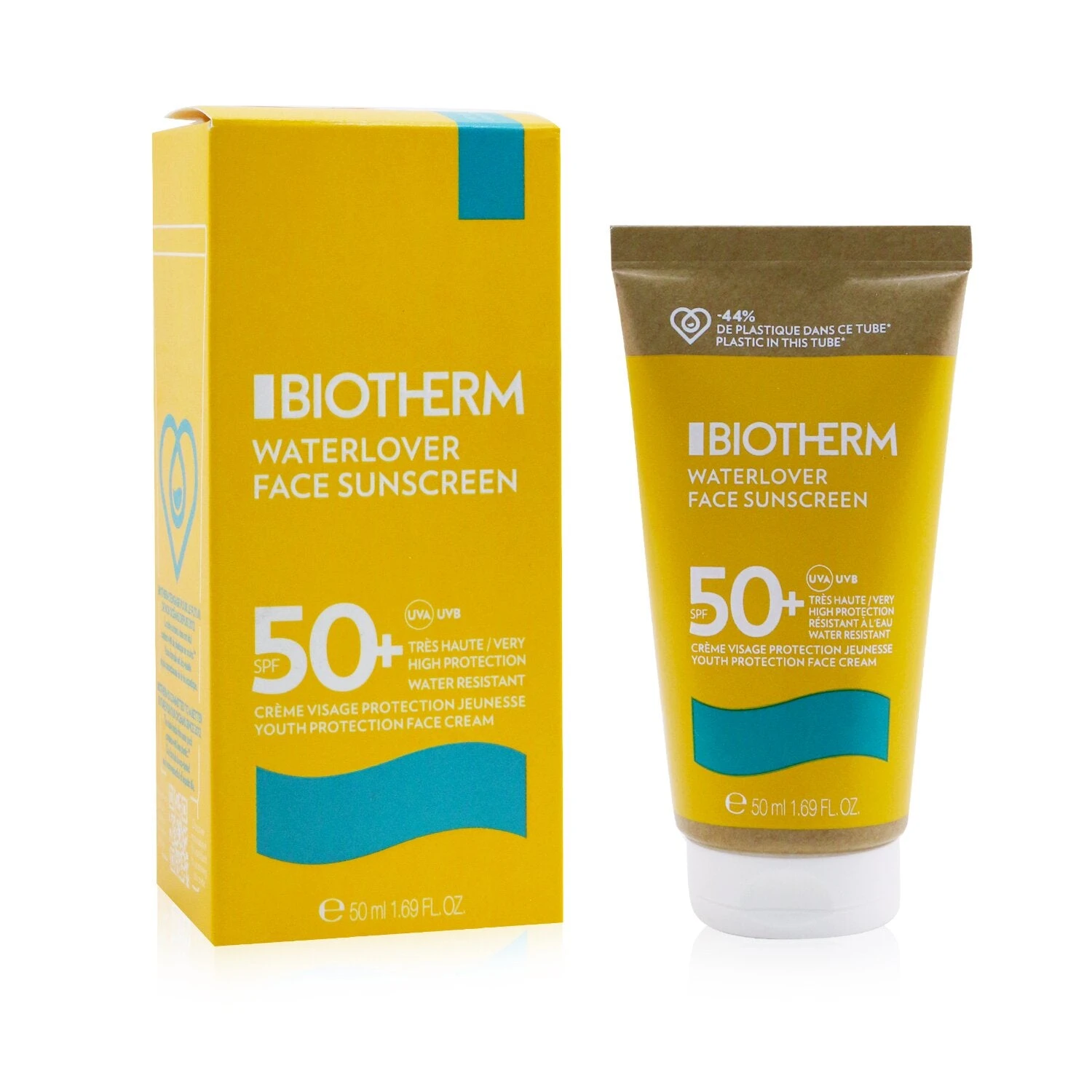 Biotherm Waterlover Face Sunscreen SPF 50 50ml/1.69oz 2 Biotherm Waterlover Face Sunscreen SPF 50 50ml/1.69oz - Image 2