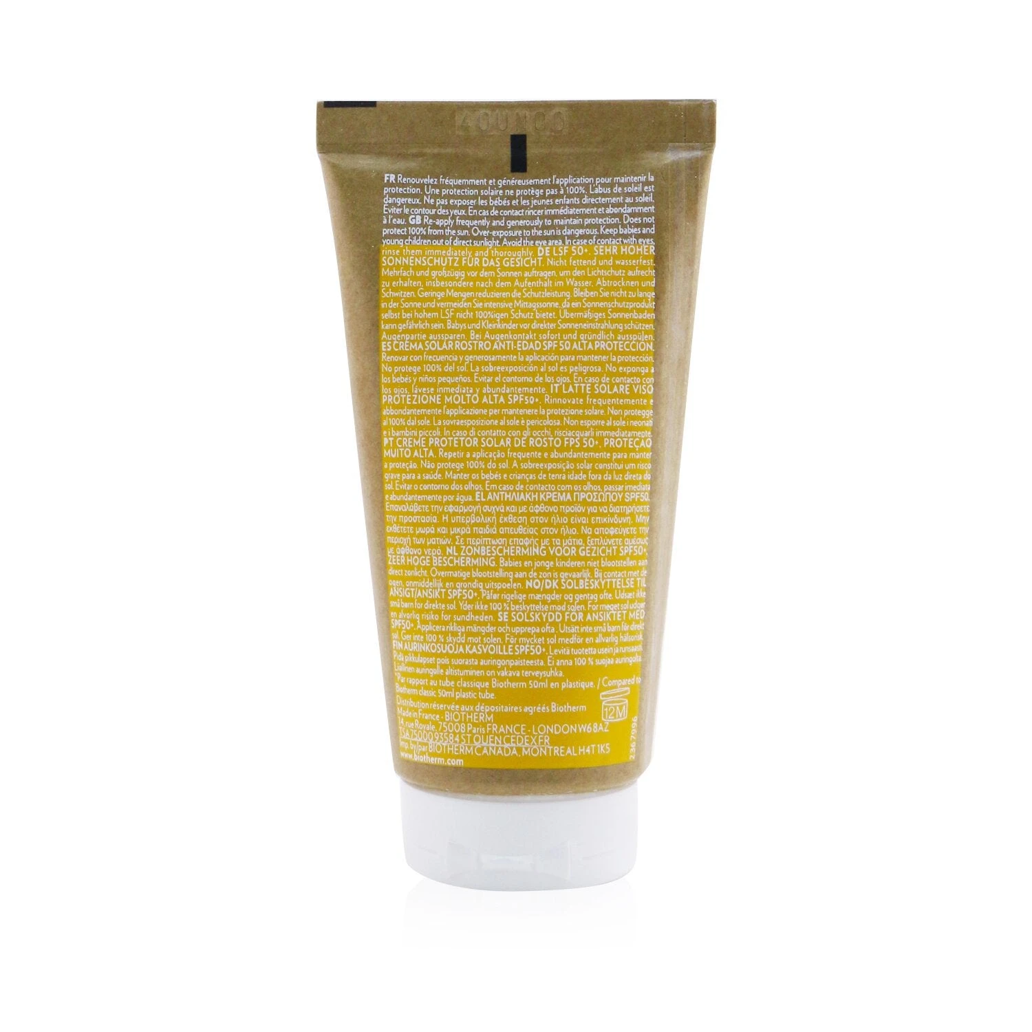 Biotherm Waterlover Face Sunscreen SPF 50 50ml/1.69oz 3 Biotherm Waterlover Face Sunscreen SPF 50 50ml/1.69oz - Image 3