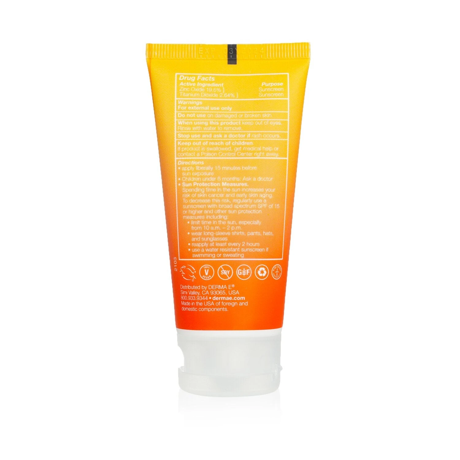 Derma E Sun Defense Clear Zinc Oil Free Sunscreen SPF 30 - Face 56g/2oz 3 Derma E Sun Defense Clear Zinc Oil Free Sunscreen SPF 30 - Face 56g/2oz - Image 3