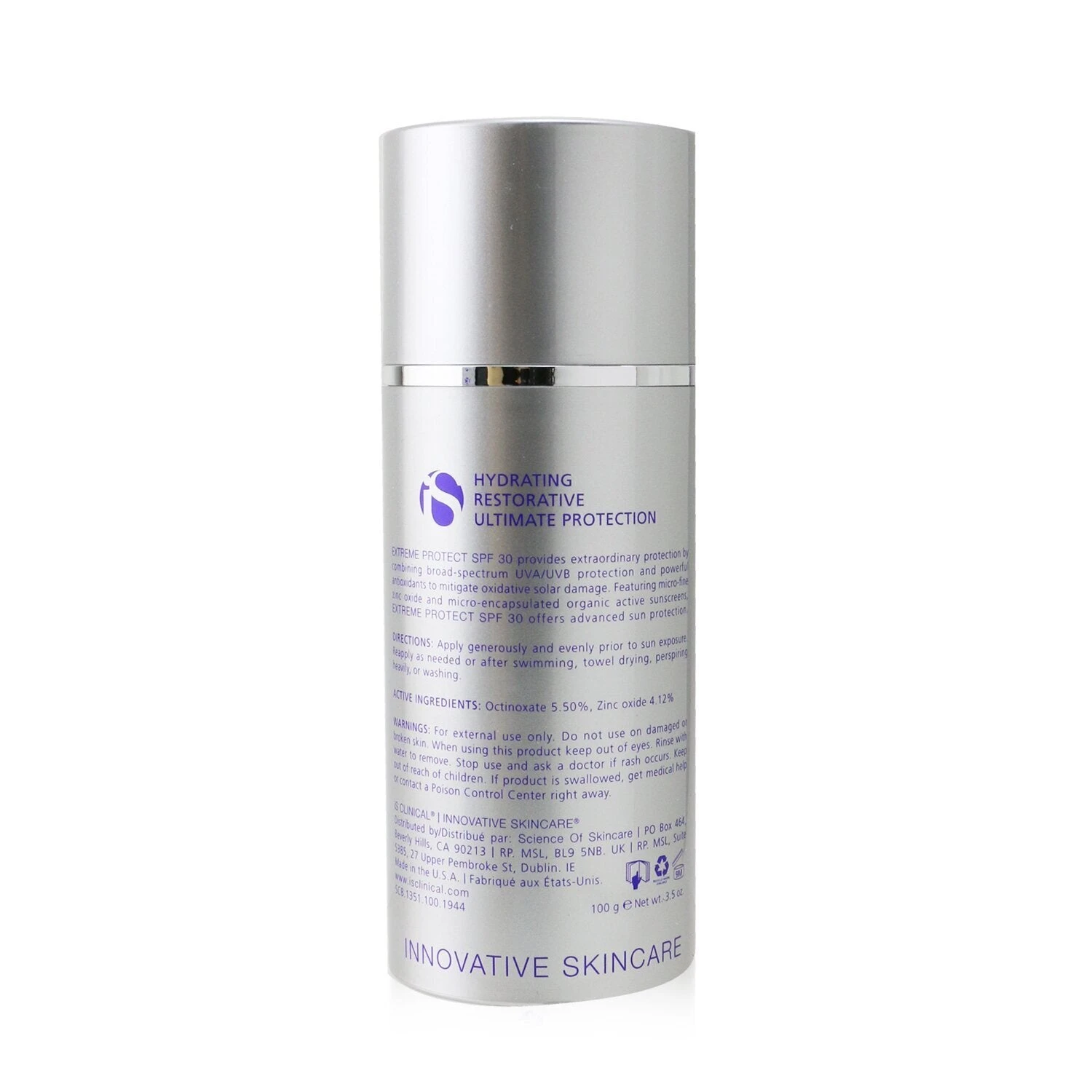 IS Clinical Extreme Protect SPF 30 Sunscreen Creme (Exp. Date 12/2022) 100ml/3.3oz 3 IS Clinical Extreme Protect SPF 30 Sunscreen Creme (Exp. Date 12/2022) 100ml/3.3oz - Image 3