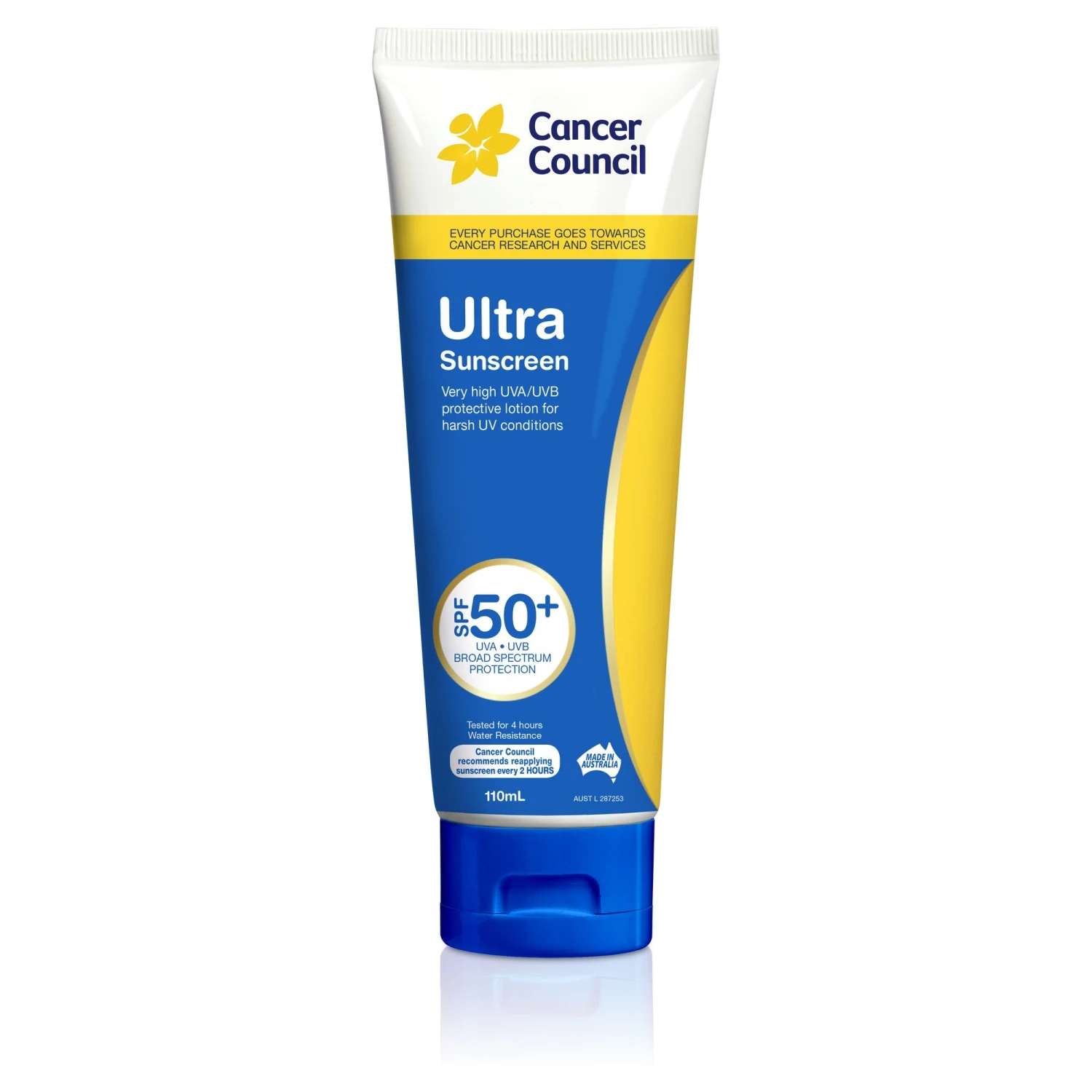Cancer Council Ultra Sunscreen SPF50+ 110ml 1 Cancer Council Ultra Sunscreen SPF50+ 110ml