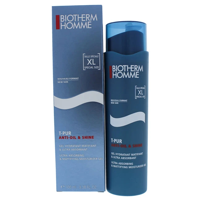 Biotherm Homme T-Pur Anti Oil And Shine Mattifying Moisturizing Gel By Biotherm For Men - 3.38 Oz Gel 1 Biotherm Homme T-Pur Anti Oil And Shine Mattifying Moisturizing Gel By Biotherm For Men - 3.38 Oz Gel