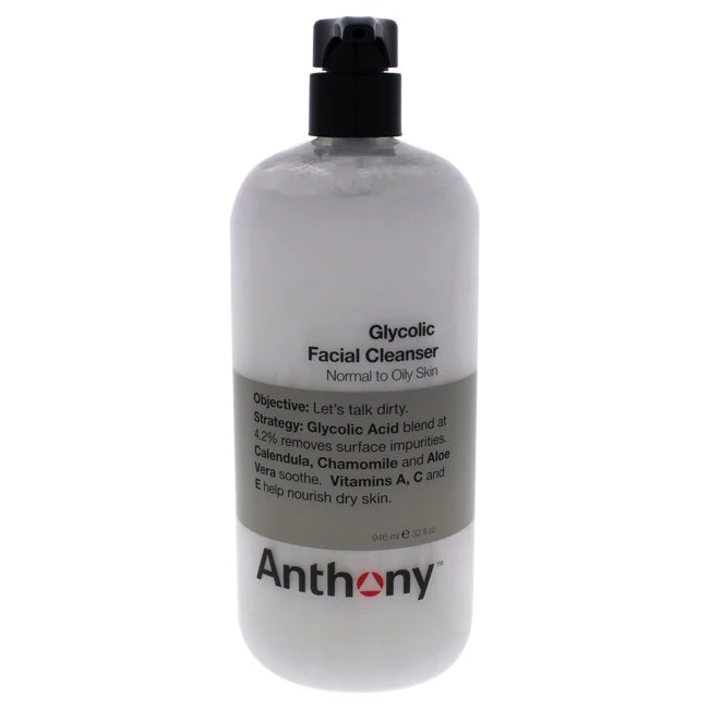 Anthony Glycolic Facial Cleanser By Anthony For Men - 32 Oz Cleanser 1 Anthony Glycolic Facial Cleanser By Anthony For Men - 32 Oz Cleanser