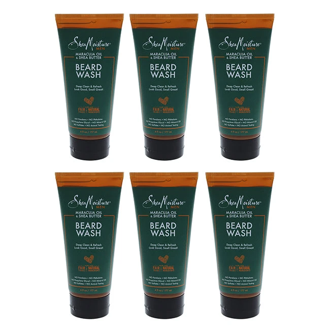 Shea Moisture Maracuja Oil And Shea Butter Beard Wash Deep Clean And Refresh By Shea Moisture For Men - 6 Oz Cleanser - Pack Of 6 1 Shea Moisture Maracuja Oil And Shea Butter Beard Wash Deep Clean And Refresh By Shea Moisture For Men - 6 Oz Cleanser - Pack Of 6