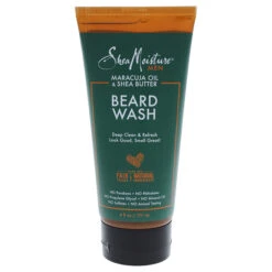 Shea Moisture Maracuja Oil & Shea Butter Beard Wash Deep Clean & Refresh By Shea Moisture For Men - 6 Oz Cleanser
