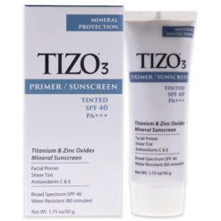 Tizo Tizo3 Facial Primer Tinted SPF 40 By Tizo For Unisex - 1.75 Oz Sunscreen